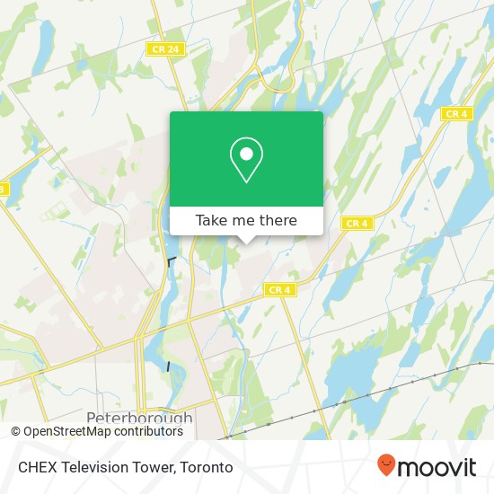 CHEX Television Tower map
