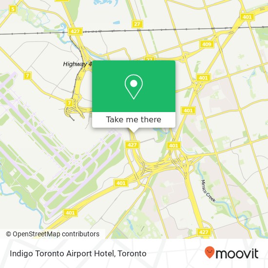 Indigo Toronto Airport Hotel map