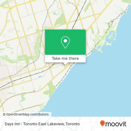 Days Inn - Toronto East Lakeview map
