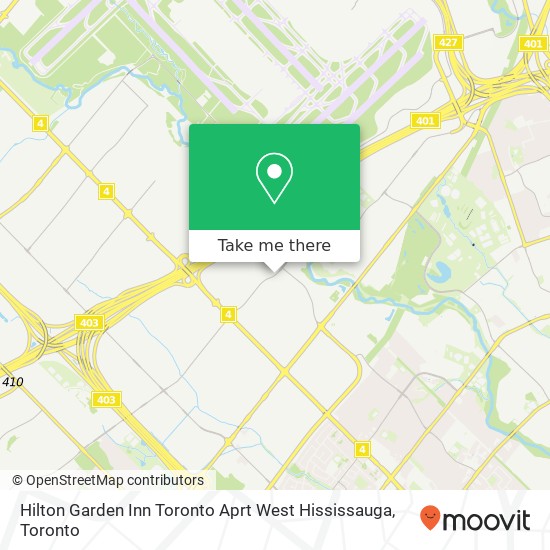 Hilton Garden Inn Toronto Aprt West Hississauga map