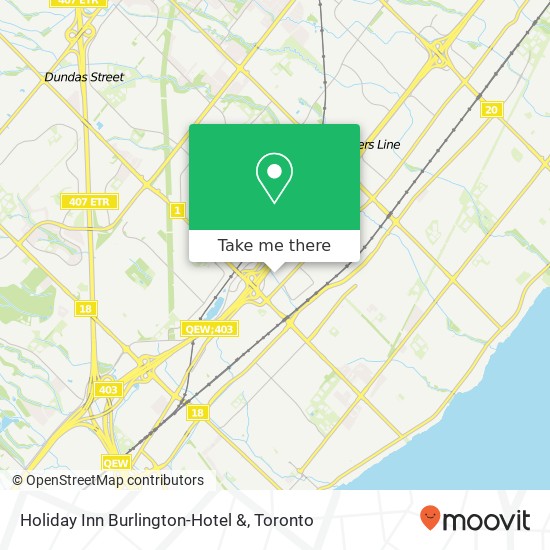 Holiday Inn Burlington-Hotel & map
