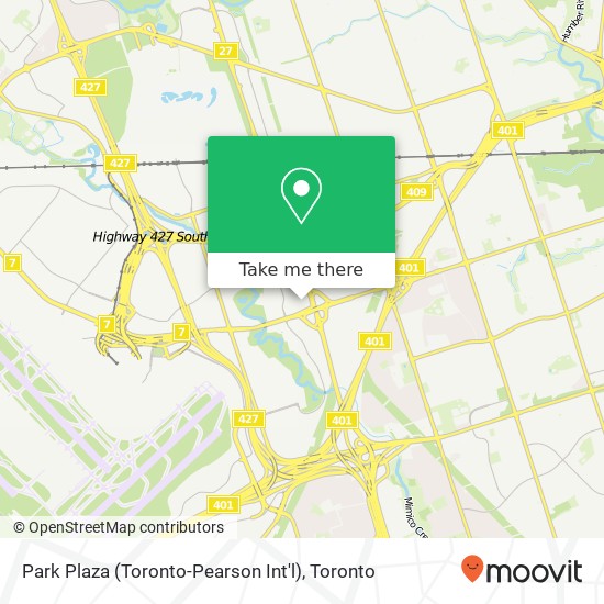 Park Plaza (Toronto-Pearson Int'l) map