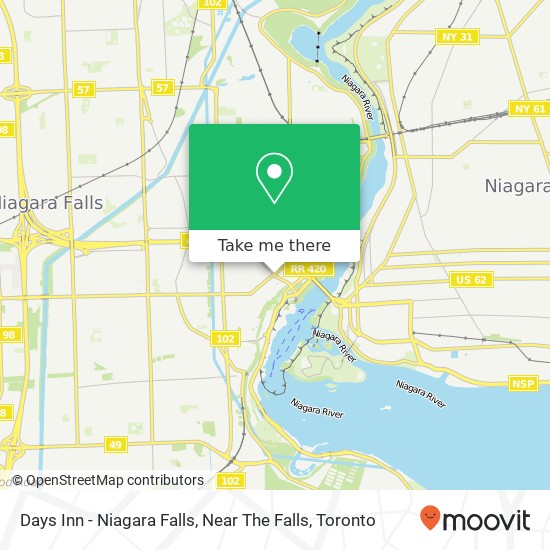 Days Inn - Niagara Falls, Near The Falls map
