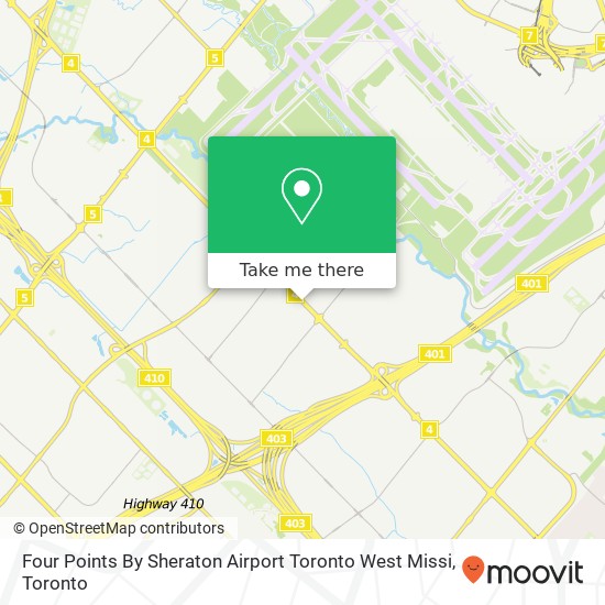 Four Points By Sheraton Airport Toronto West Missi map