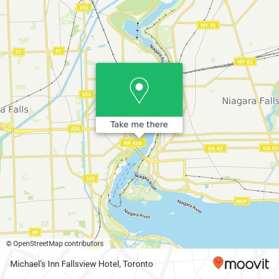 Michael's Inn Fallsview Hotel map