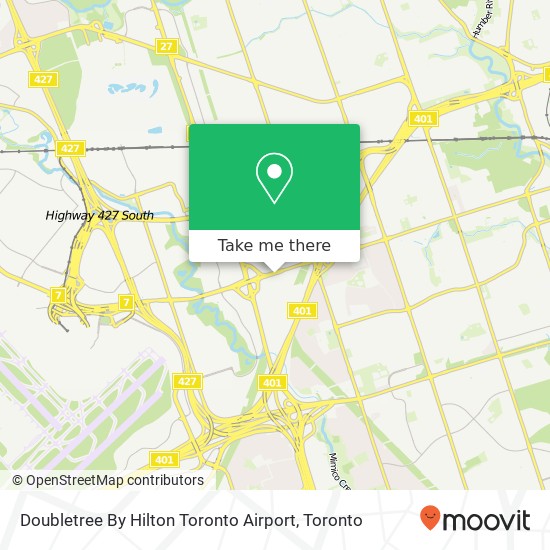 Doubletree By Hilton Toronto Airport map