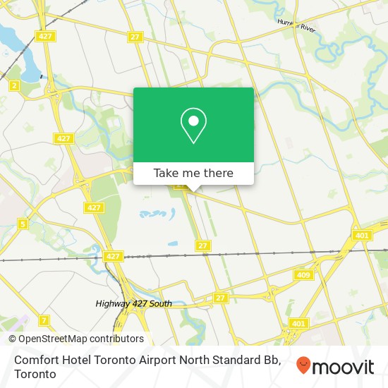 Comfort Hotel Toronto Airport North Standard Bb map