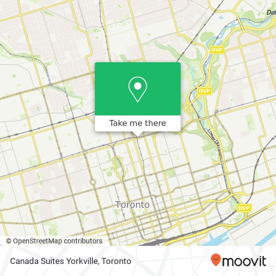 Canada Suites Yorkville map