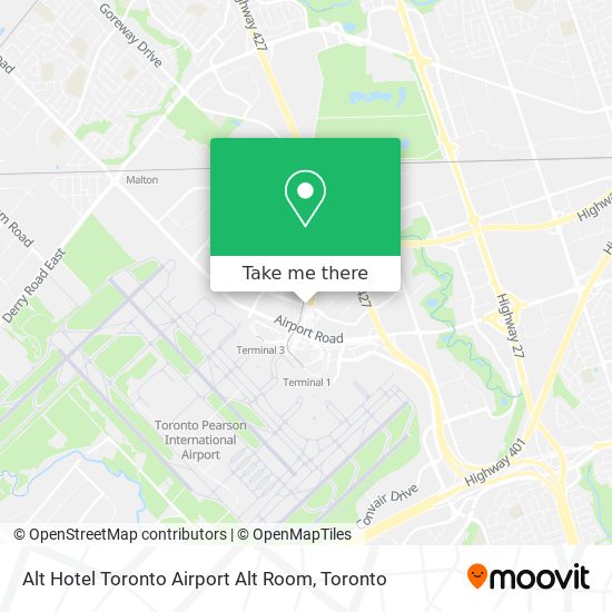 Alt Hotel Toronto Airport Alt Room plan