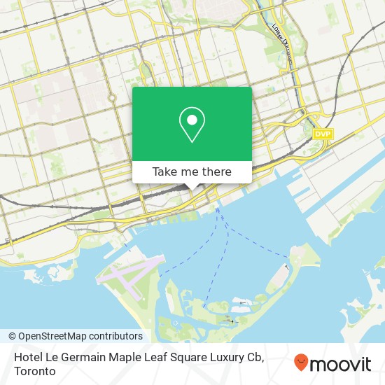 Hotel Le Germain Maple Leaf Square Luxury Cb map