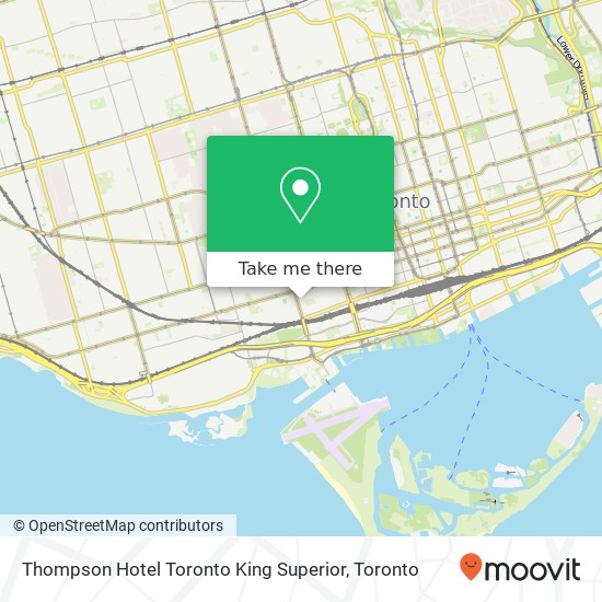 Thompson Hotel Toronto King Superior map