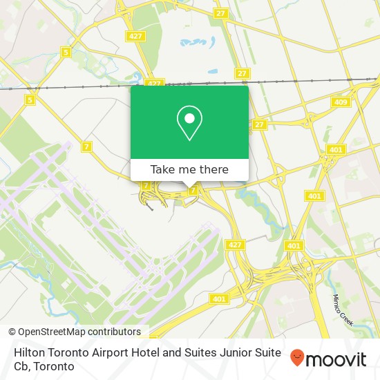 Hilton Toronto Airport Hotel and Suites Junior Suite Cb plan