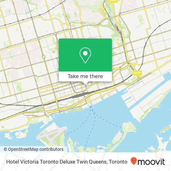 Hotel Victoria Toronto Deluxe Twin Queens map