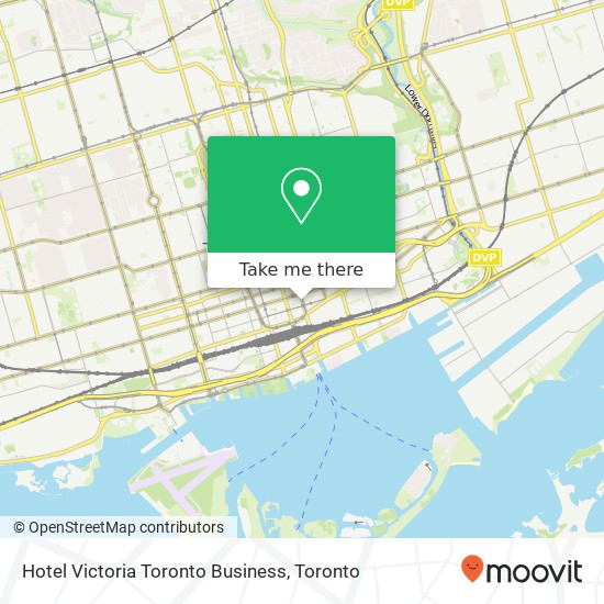 Hotel Victoria Toronto Business map