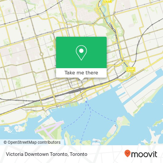 Victoria Downtown Toronto map