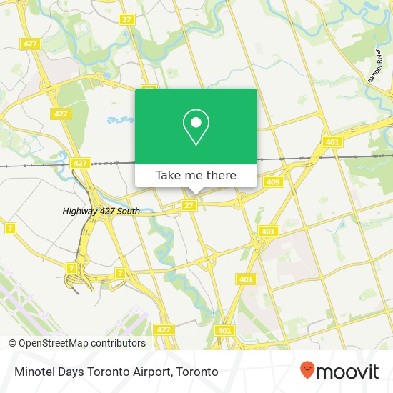 Minotel Days Toronto Airport map