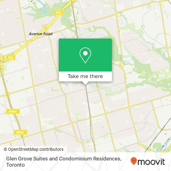 Glen Grove Suites and Condominium Residences map