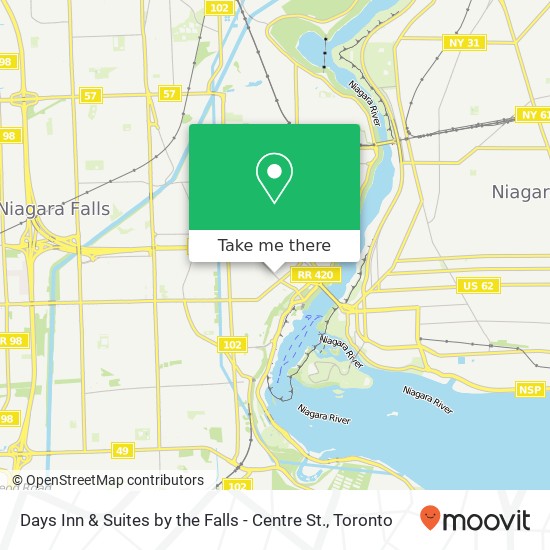 Days Inn & Suites by the Falls - Centre St. map