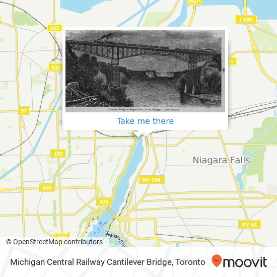 Michigan Central Railway Cantilever Bridge plan