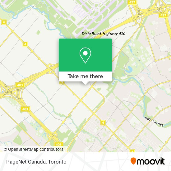 PageNet Canada map