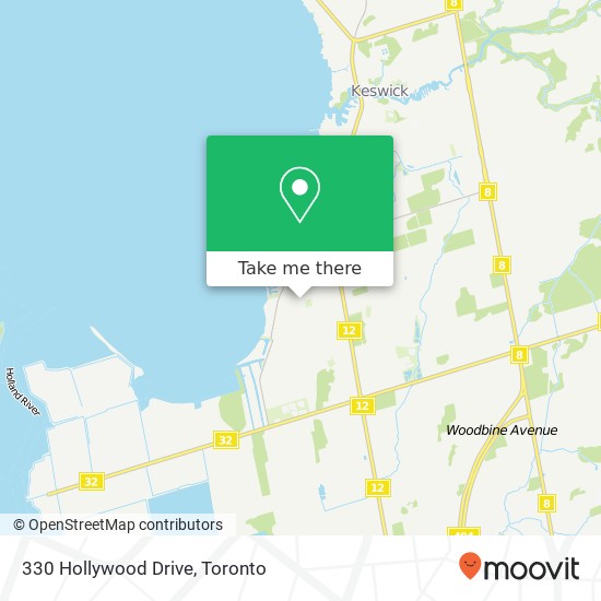 330 Hollywood Drive map