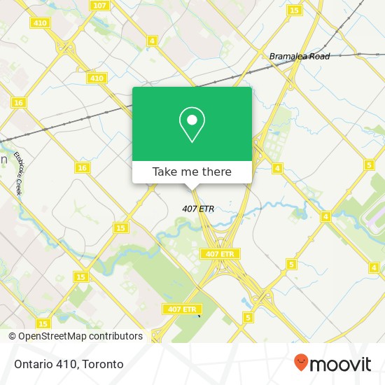 Ontario 410 map