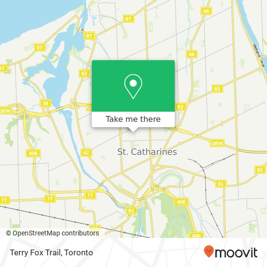 Terry Fox Trail map