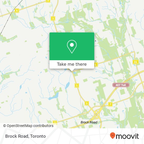 Brock Road map