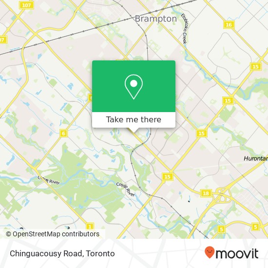 Chinguacousy Road map