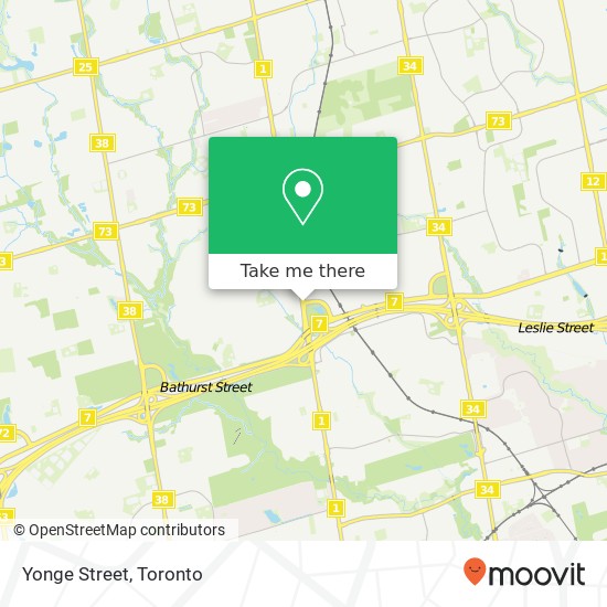 Yonge Street map