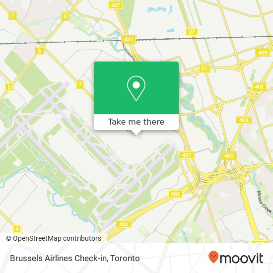 Brussels Airlines Check-in map