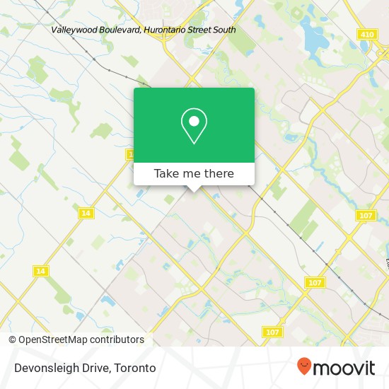 Devonsleigh Drive map