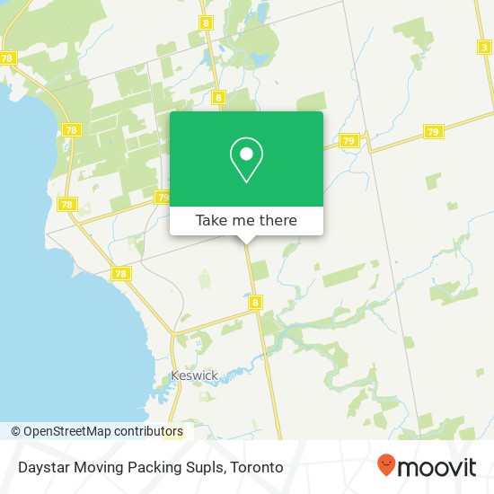 Daystar Moving Packing Supls map