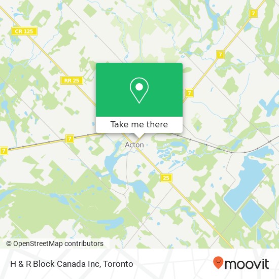 H & R Block Canada Inc map