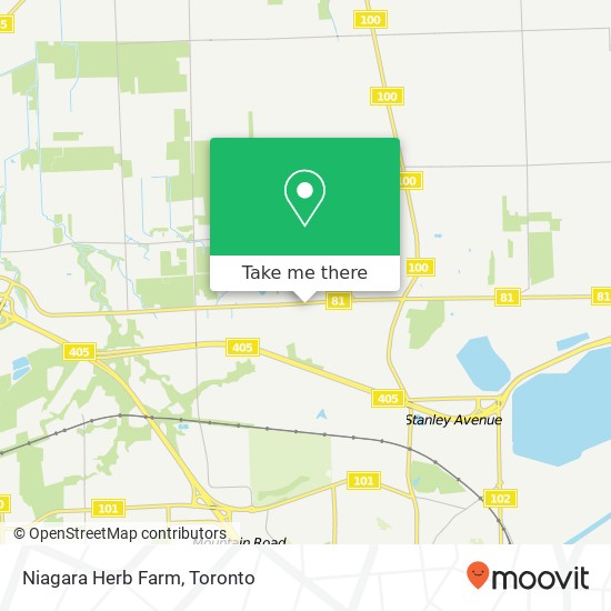 Niagara Herb Farm map