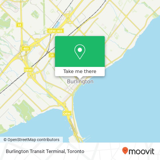 Burlington Transit Terminal map