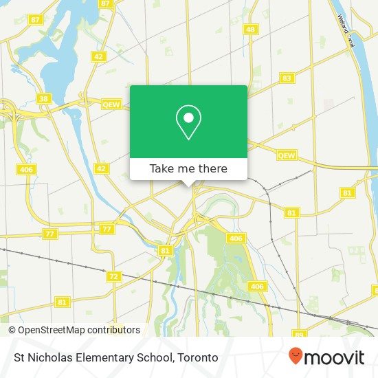 St Nicholas Elementary School map