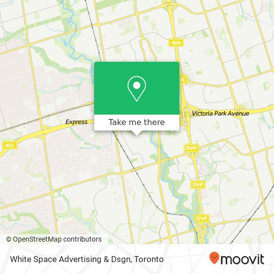White Space Advertising & Dsgn map