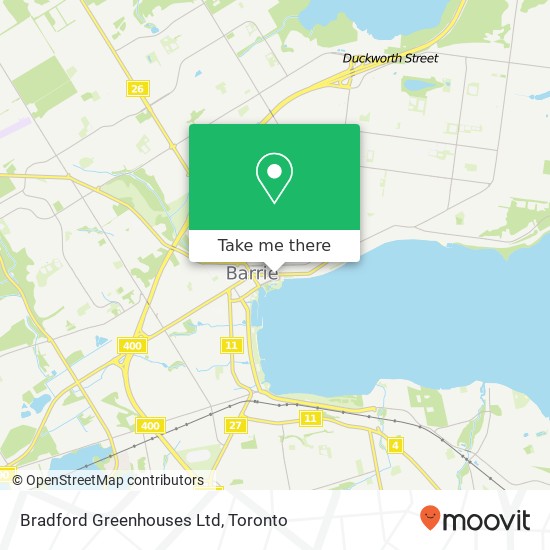 Bradford Greenhouses Ltd map