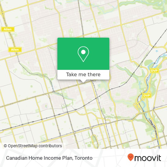 Canadian Home Income Plan map