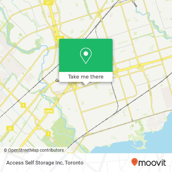 Access Self Storage Inc map