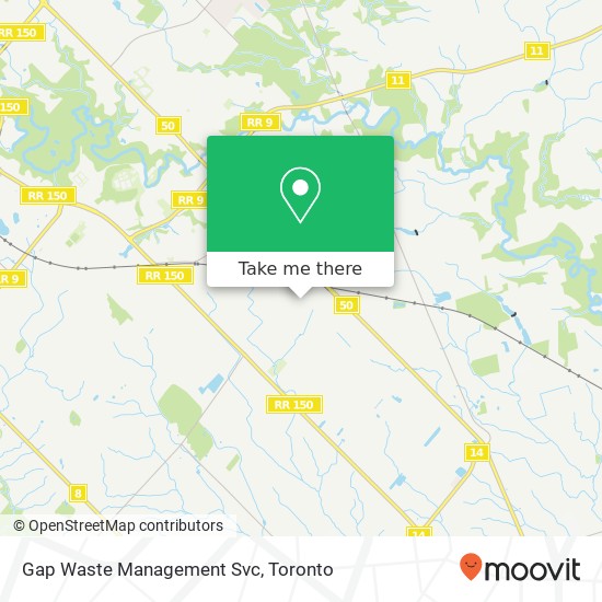 Gap Waste Management Svc map
