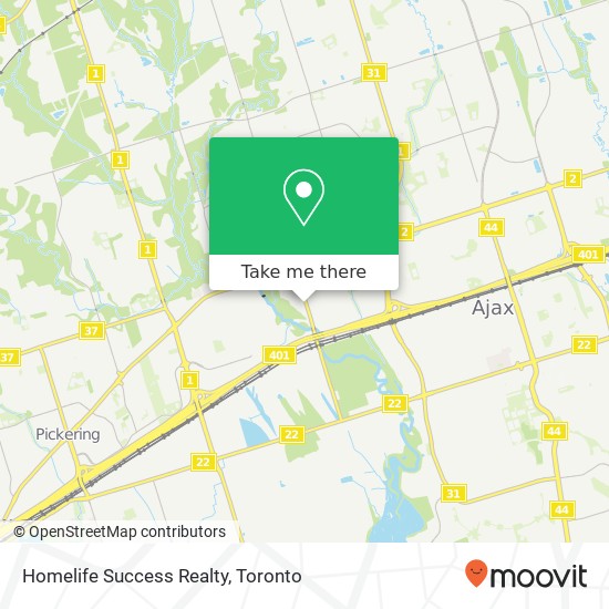 Homelife Success Realty map