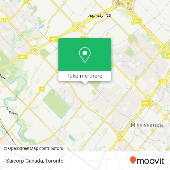 Saicorp Canada map