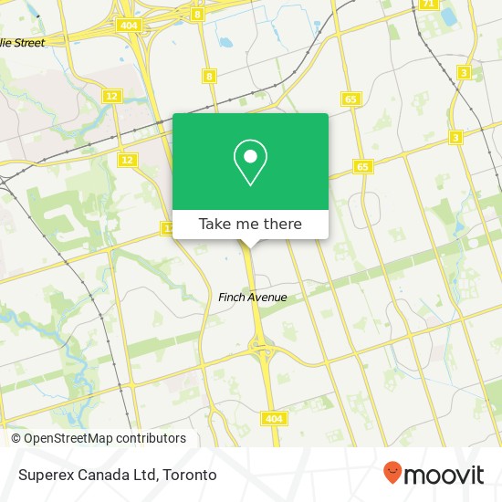 Superex Canada Ltd map