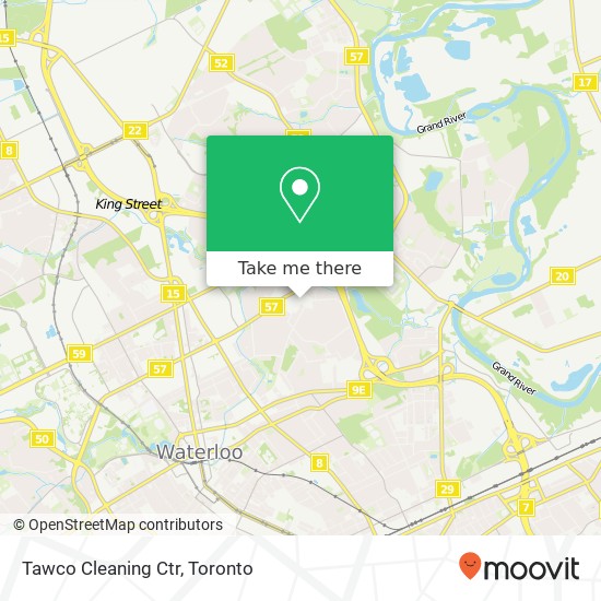 Tawco Cleaning Ctr map