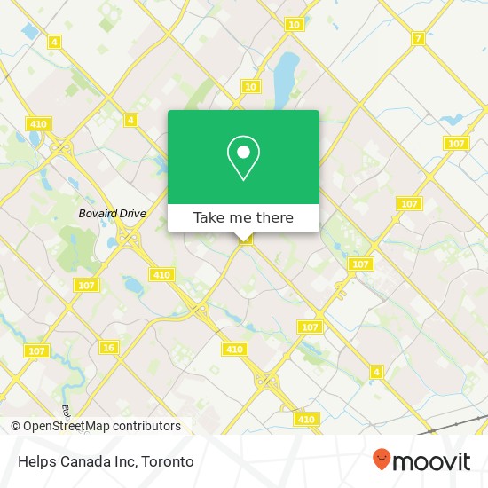 Helps Canada Inc map