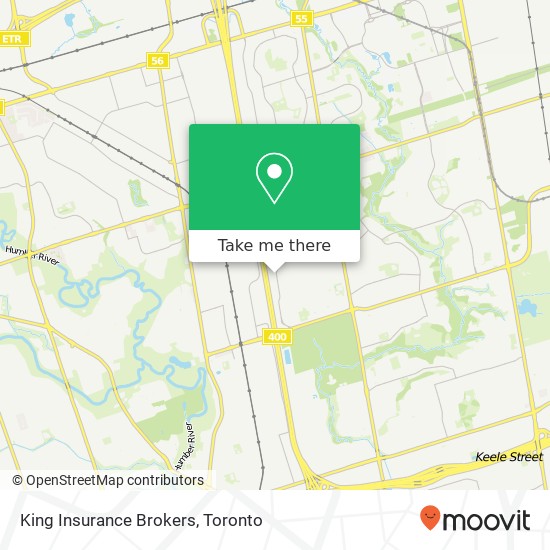 King Insurance Brokers map