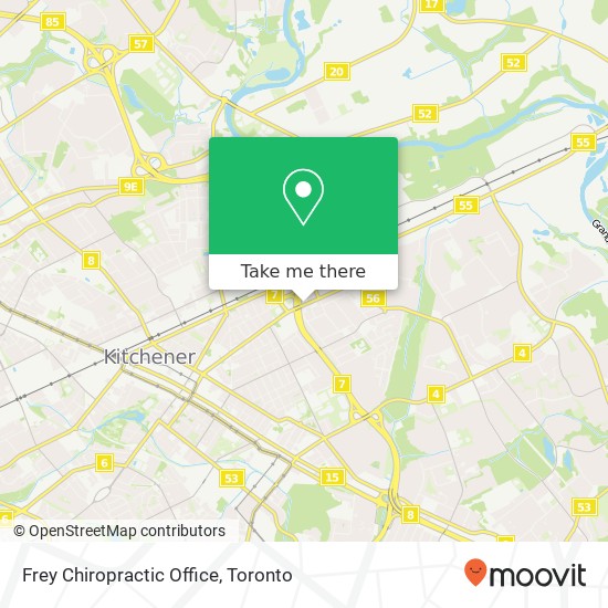 Frey Chiropractic Office map