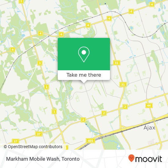 Markham Mobile Wash map